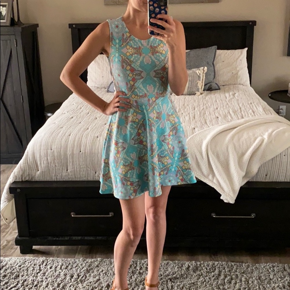 Geometric Pattern Dress